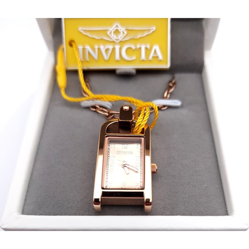 Invicta Mini Angel 49936 Pendant Watch Necklace Rose Gold Women's New - Picture 4 of 11